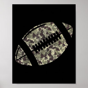 Poster Tocado no Jogo do Jogo de Camuflagem de Futebol do