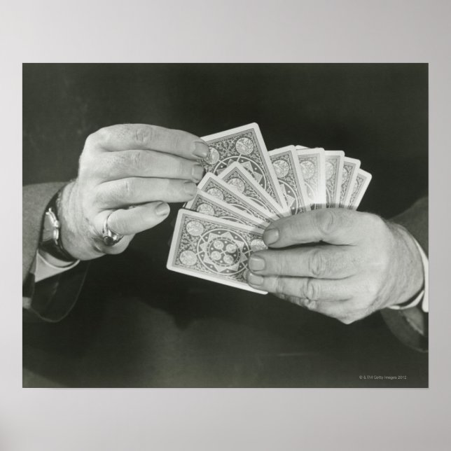 Poster Tocando Cartões (Frente)