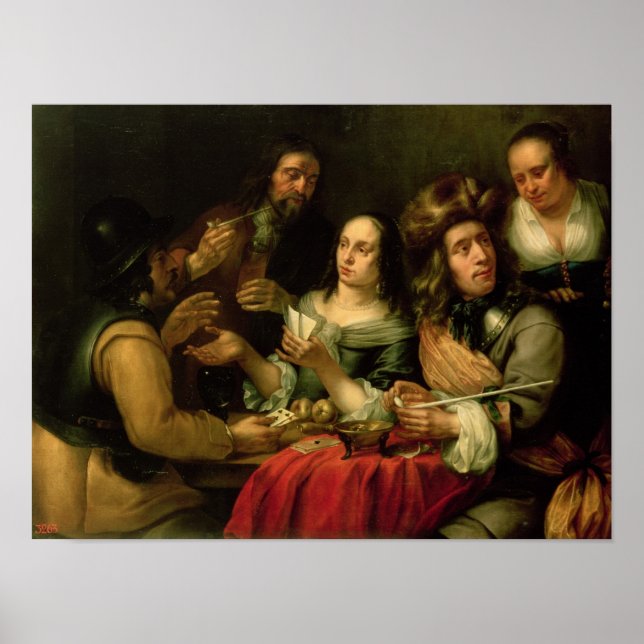 Poster Tocando Cartões (Frente)