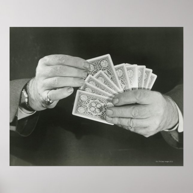 Poster Tocando Cartões (Frente)