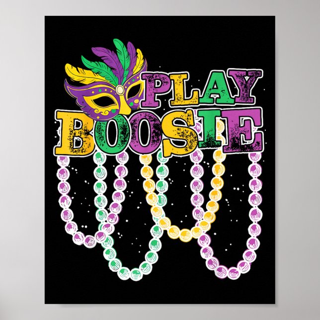 Poster Tocar Boosie Mardi Gras Correspondente Carnaval En (Frente)