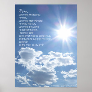 Póster Tocar em segurança pode ser perigoso...Inspiracio