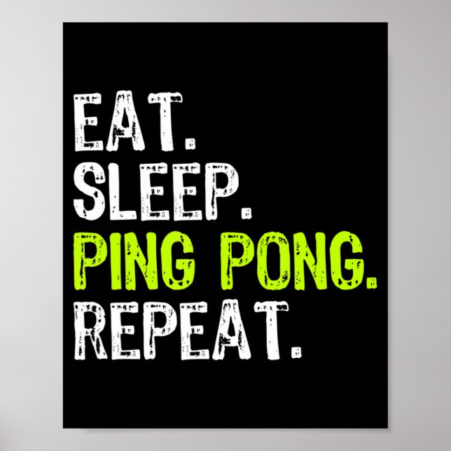 Poster Tocar Ping Pong Mesa Ping Ping Ping Ping Pong F (Frente)