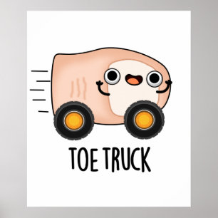 Poster Tock Truck Engraçado Anatomia Corpo Peças Pun