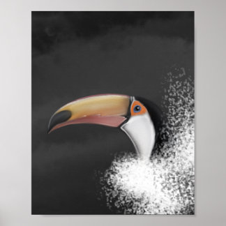 Poster toco toco toucan (desenhar de mão original)