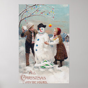 Póster Toda a alegria do Natal seja sua