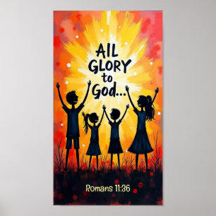 Poster Toda Glória a Deus