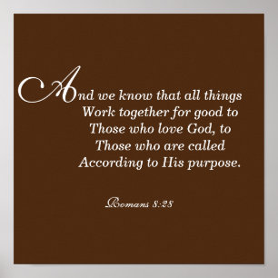Poster Todas as coisas funcionam juntas para o bem