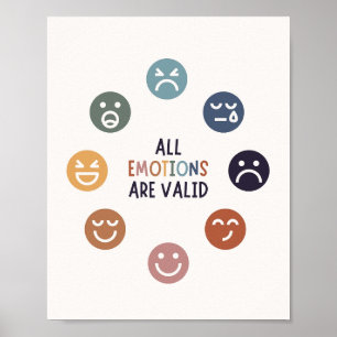 Poster Todas As Emoções São Válidas