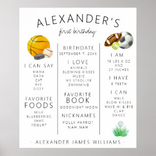 Poster Todas as Estrelas do Esporte Primeiro Aniversário