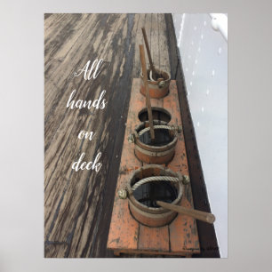 Poster Todas as mãos na plataforma