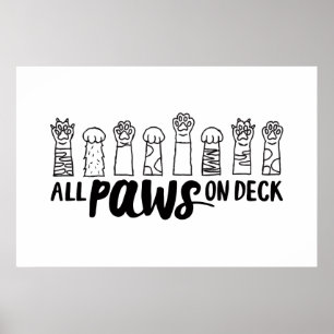 Poster Todas as patas no Deck-Horz, famosas cotas de cach