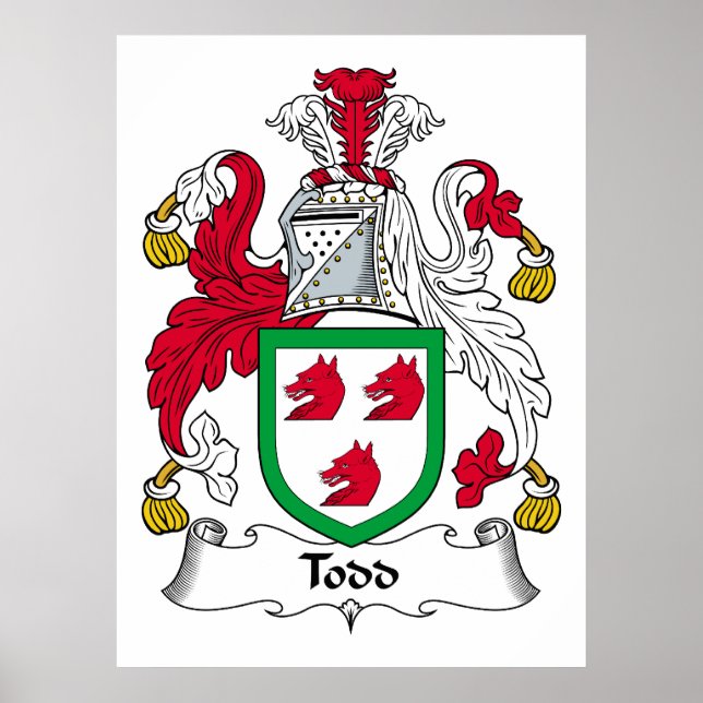 Póster Todd Family Crest (Frente)