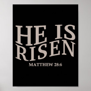 Poster Toddler Ele É Risen Páscoa Cristã Irmã Da