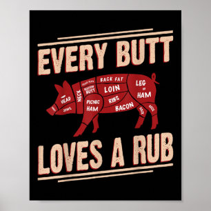 Poster Todo Bumbum Adora Churrasco De Rub Griling Com Pai