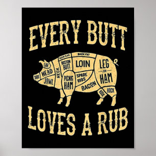 Poster Todo Bumbum Adora Um Bom Fumante De Carne De Suíno