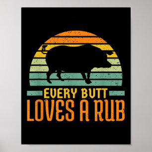 Poster Todo Bumbum Adora Um Churrasco De Grelha De Carne 