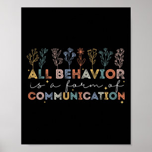 Poster Todo Comportamento É Uma Forma De Autismo Comunica