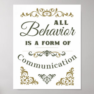 Poster Todo Comportamento É Uma Forma De Comunicação