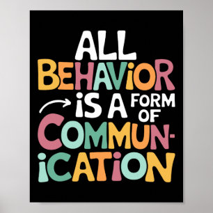 Poster Todo Comportamento É Uma Forma De Comunicação Sped