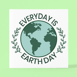 Póster Todo Dia é Dia da Terra - Amante da Terra Verde Vi