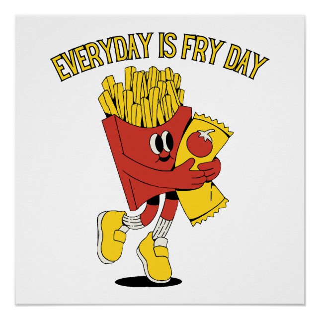 Póster Todo Dia É Dia de Fritura (Frente)