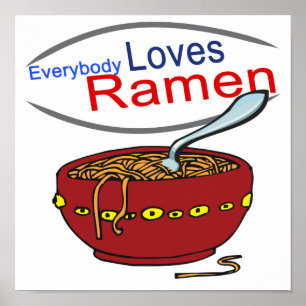 Póster Todo mundo ama Ramen Parody