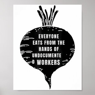 Poster Todo Mundo Come Das Mãos De Trabalho Não-Documenta