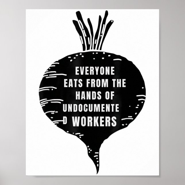 Poster Todo Mundo Come Das Mãos De Trabalho Não-Documenta (Frente)