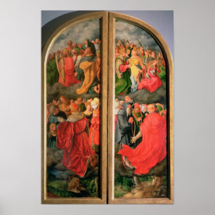 Póster Todo o altarpiece do dia de santos