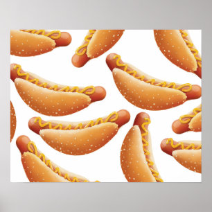 Póster Todo o Hot Dog Americano.