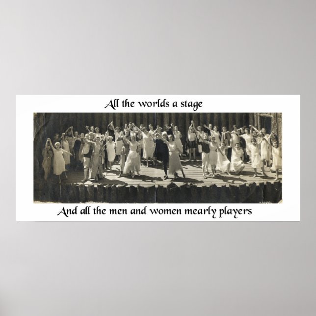 Poster Todo o mundo é um Palco (Frente)