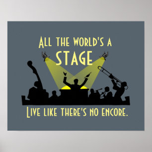 Póster Todo o mundo é um Palco