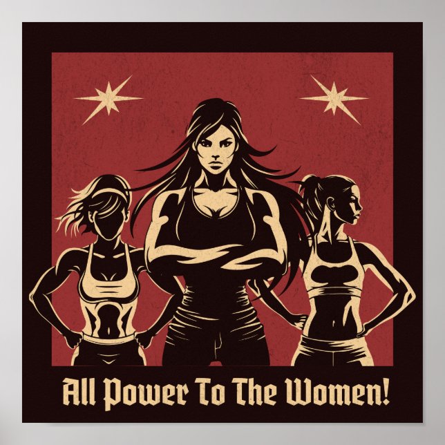 Poster Todo o Poder às Mulheres (Frente)