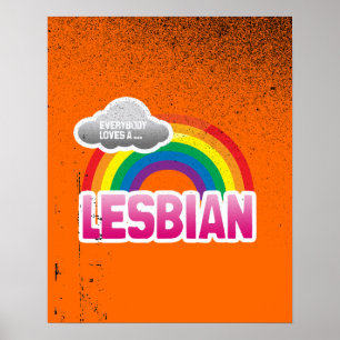 PÓSTER TODOS ADORAM UM LESBIANO