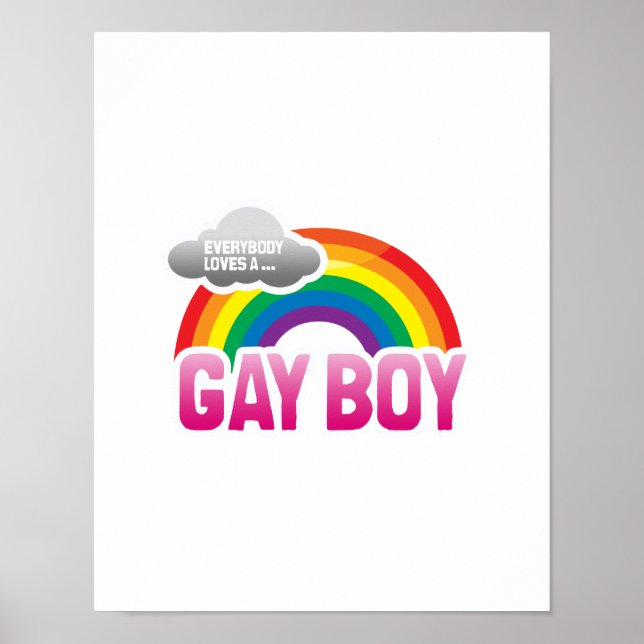 POSTER TODOS ADORAM UM RAPAZ GAY (Frente)