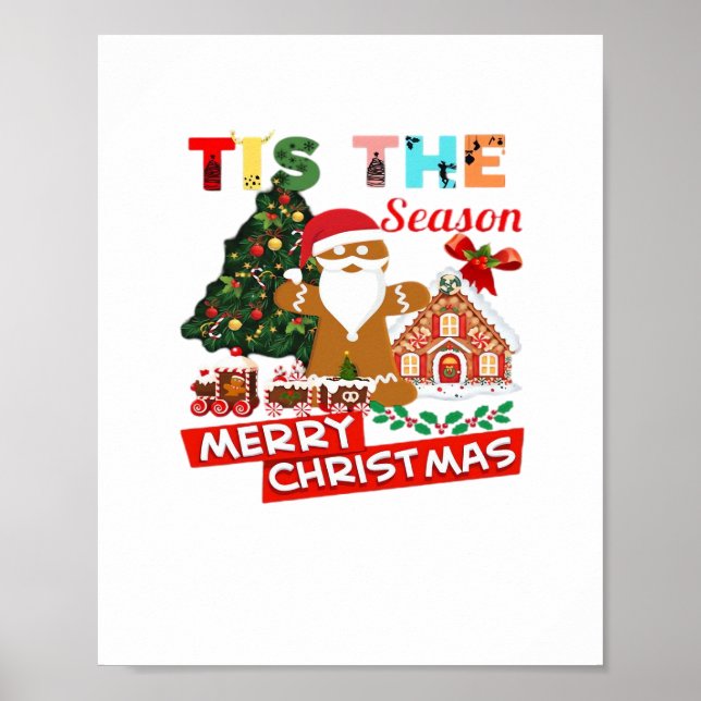 Poster Todos Amam Um No Natal Santas De Natal (Frente)