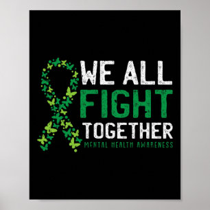 Poster Todos combatemos juntos a consciência da saúde men