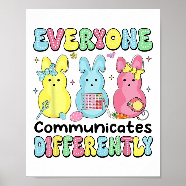 Poster Todos Comunicam de Maneira Diferente Discurso de P (Frente)