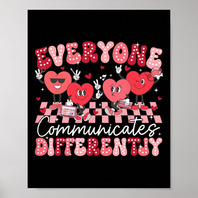 Poster Todos Comunicam de Maneira Diferente Educação Espe (Frente)