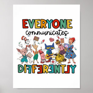 Poster Todos Comunicam de Maneira Diferente Livro Diverti
