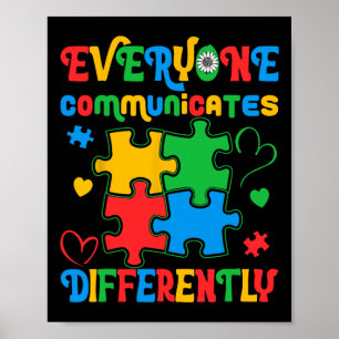 Poster Todos Comunicam Diferentemente A Consciência Autis