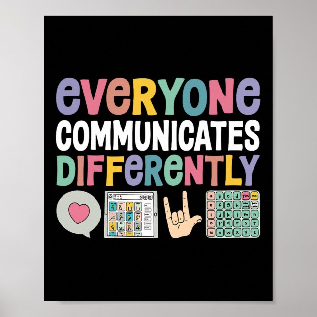 Poster Todos Comunicam Diferentemente Educação Especial (Frente)