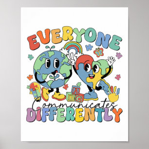 Poster Todos Comunicam Diferentes Autismo 1 de Fala
