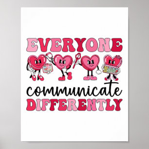 Poster Todos Comunicam Diferentes Autismo Cardíaco Val
