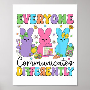 Poster Todos Comunicam Diferentes Fala De Páscoa