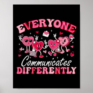 Poster Todos Comunicam Diferentes Namorados Autismo