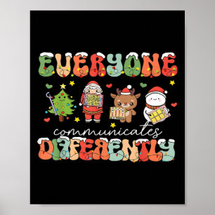 Poster Todos de Natal se comunicam de forma diferente