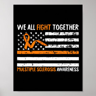 Poster Todos Lutam Juntos Contra A Esclerose Múltipla Sin