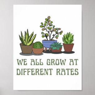 Poster todos nós crescemos em ritmos diferentes professor